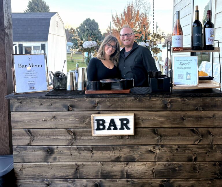 Jessie and Kyle - owners of Pour Choices Mobile Bar